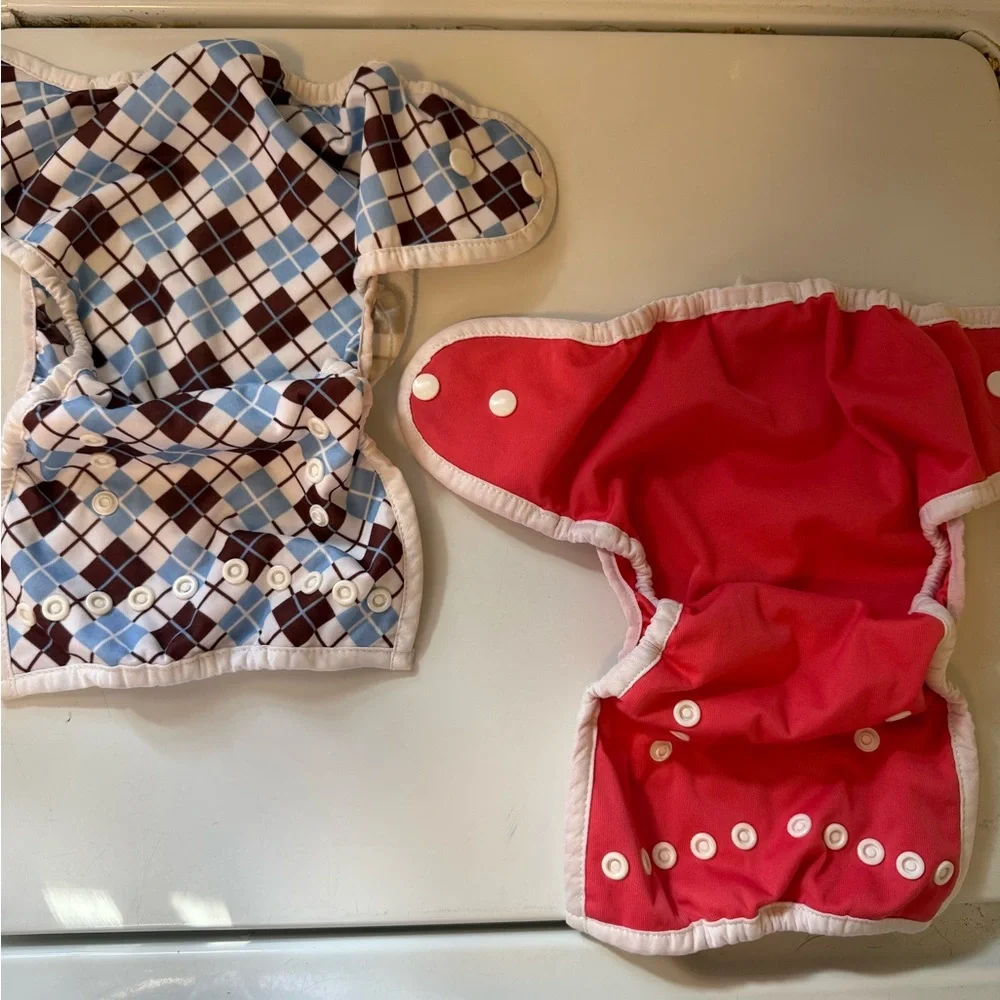 Thirsties Size One pocket snap diaper covers lot of 9 GUC cover only - Picture 5 of 13